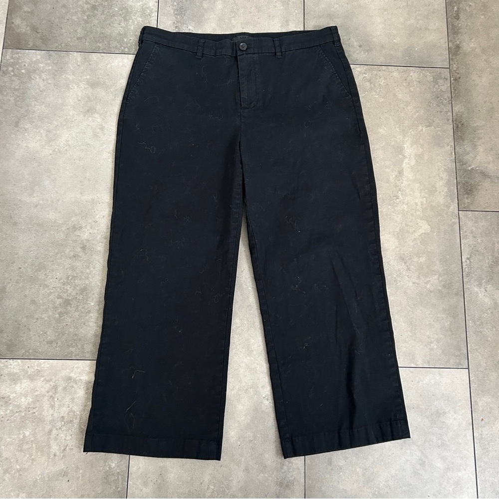 atm anthony thomas melillo black crop wide leg pants 8